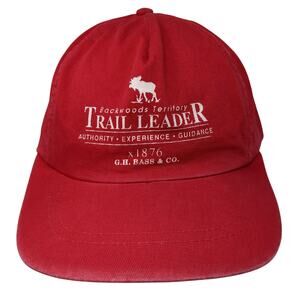 Rock Woods Territory Trail Leader Fitted Hat Red One Size G.H. Bass & Co.